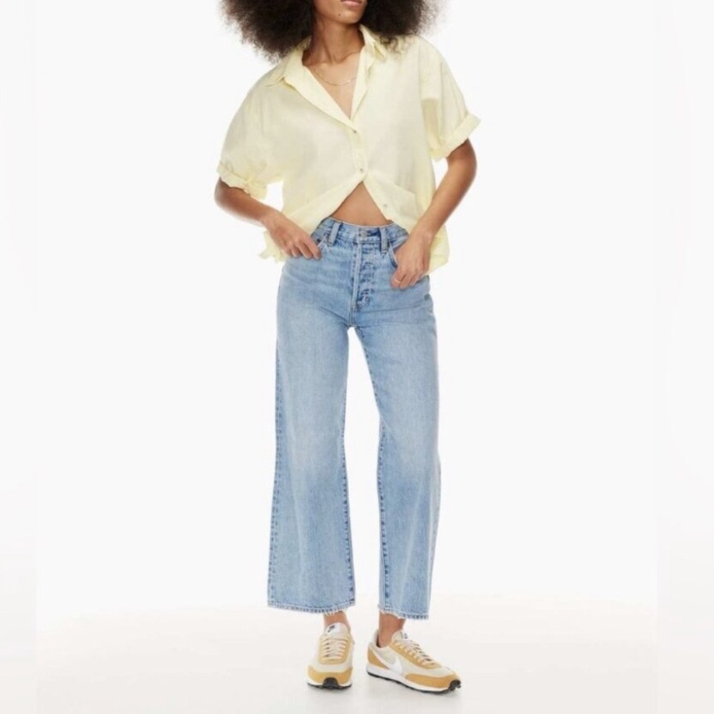 Aritzia Denim Forum Farrah Wide Leg Jeans